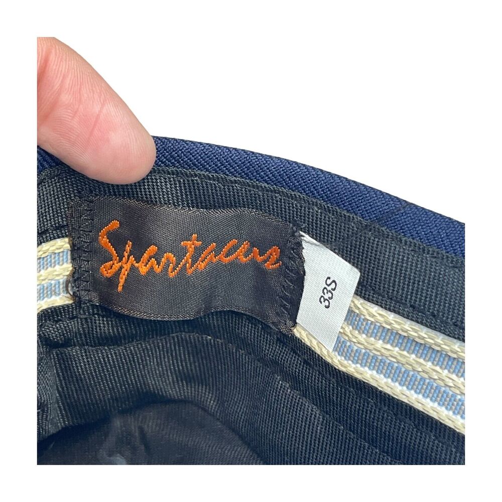 Spartacus Dress Pants Men's 33 Short Navy Blue 100% Polyester Mid-Rise Formal - Picture 6 of 8